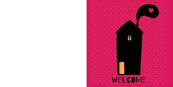 Verhuiskaart met thee - Welcome huis