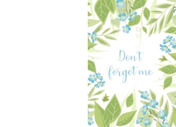 Vergeet me niet zaadjes - don't forget me bloemen