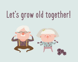 Merci Chocolade Doos - Let's grow old