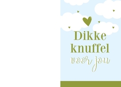 Vergeet me niet zaadjes - Dikke knuffel voor jou