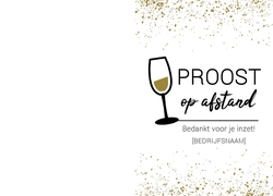 Borrel giftbox One glass Wine - Proost op afstand