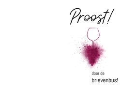 Borrel gift box - One glass wine- Proost door de brievenbus