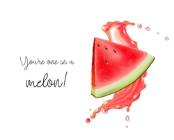 MERCI CHOCOLADE DOOS - You're one in a melon