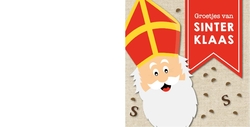 Sinterklaas Tony letter met kaart van sint