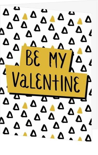 Valentijnskaart be my valentine