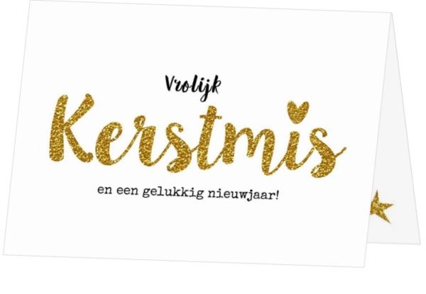 vrolijk kerstmis goud