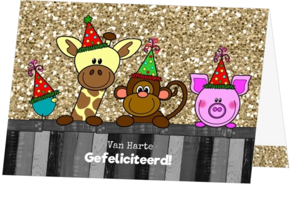 dieren en glitter 