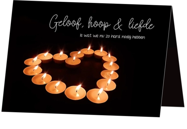 Hart van lichtjeas voor hoop