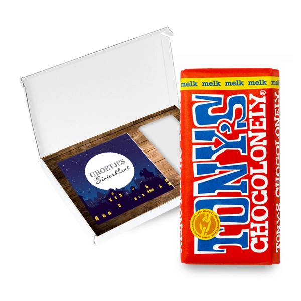 Sinterklaas Tony's Chocolonely met kaart 001