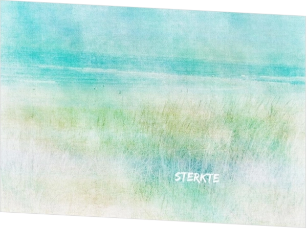 Sterkte aquarel strand