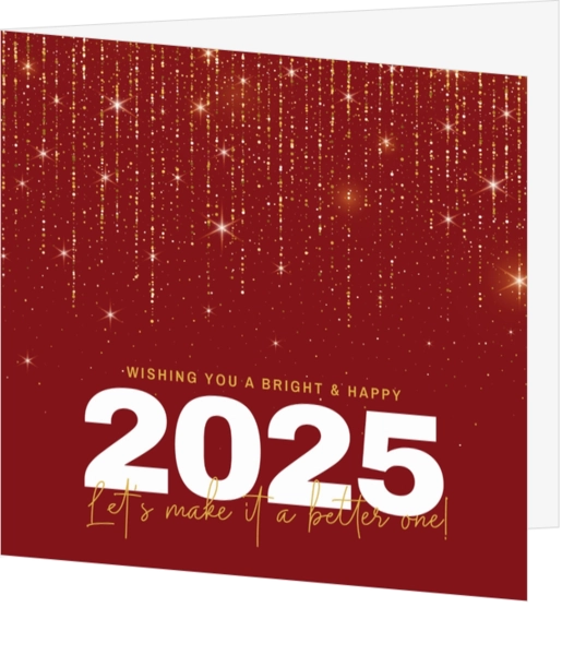 Kerstkaart - Sterrenregen 2025