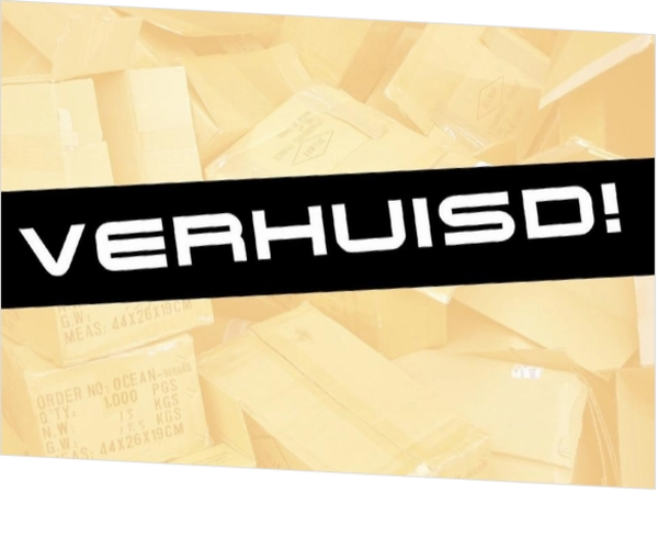 Verhuiskaart verhuisd! banner