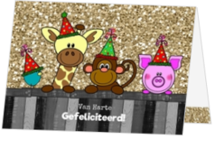 Dieren en glitter 