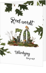 Roel wordt 70 uitnodiging