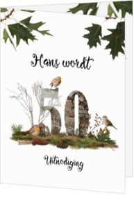 Hans wordt 50 jaar uitnodiging