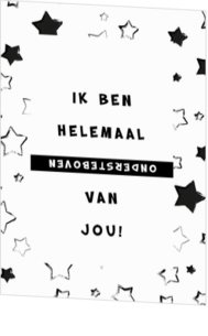 Liefdeskaart ik ben helemaal ondersteboven van jou!