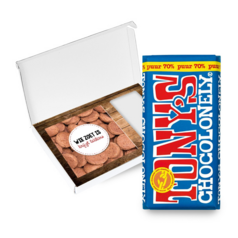 Sinterklaas Tony's Chocolonely met kaart