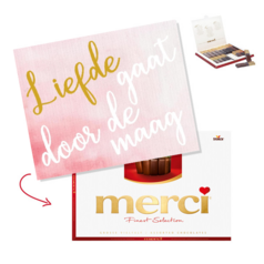 Merci Chocolade Doos - Liefde gaat door de maag