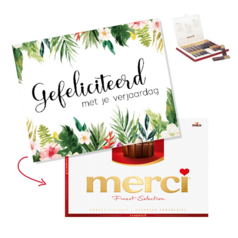 Merci chocolade doos - Botanisch gefeliciteerd