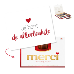 Merci chocolade doos 250 gram - Jij bent de allerleukste