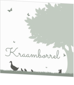 Kraamborrel silhouet