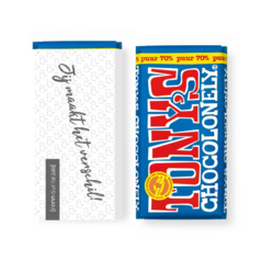 Tony's Chocolonely - Jij maakt het verschil grijs wit