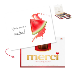 MERCI CHOCOLADE DOOS - You're one in a melon