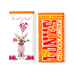 Tony's Chocolonely  funny dog valentijn roos