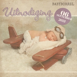 Babyborrelkaartje - Vintage 11419310