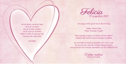 Felicia - Roze hart 