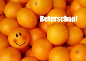 Beterschapskaart sinaasappels oranje gezichtje