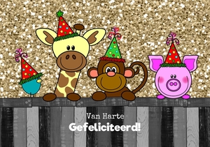 dieren en glitter 