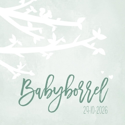 Babyborrel groen takken