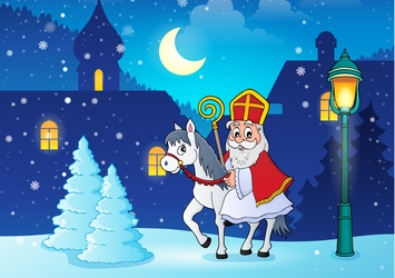 Sinterklaas met paard