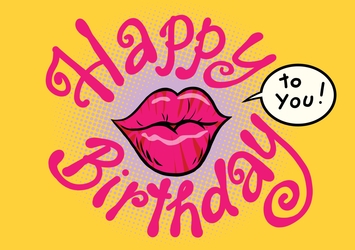 Happy birthday kiss to you!