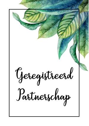 Geregistreerd partnerschap felicitatiekaart tropisch