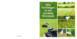 Kerst- en Nieuwjaarskaart golf