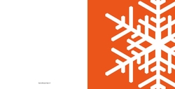 Sneeuwkristal oranje