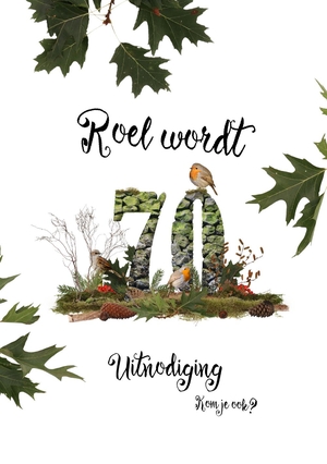 Roel wordt 70 uitnodiging