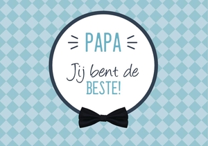 Vaderdag beste papa met strik