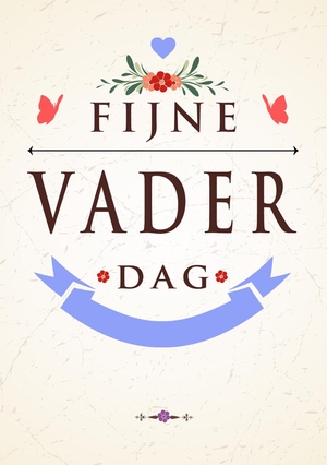 Vaderdagkaart versiering marmer