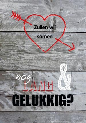 Valentijnskaart hout hart