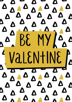 Valentijnskaart be my valentine