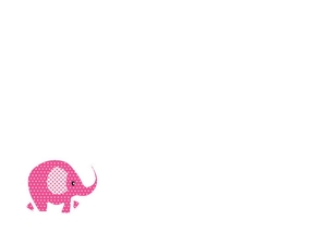 verjaardagskaart kind olifant roze