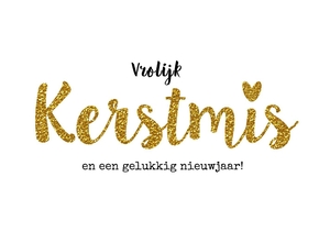 vrolijk kerstmis goud