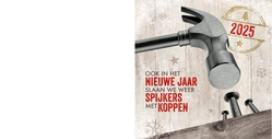 Kerstkaart - Spijkers met koppen slaan in 2022