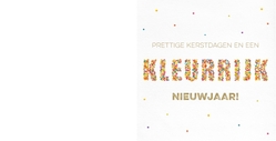 Kerstkaart - Een kleurrijk Nieuwjaar!