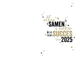 Kerstkaart - Samen Succes in 2021