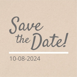 Save the date kaart kraft