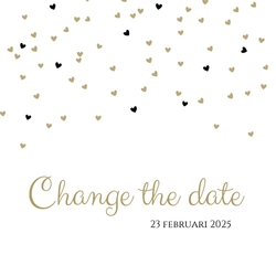 Change the date kaart hartjesregen